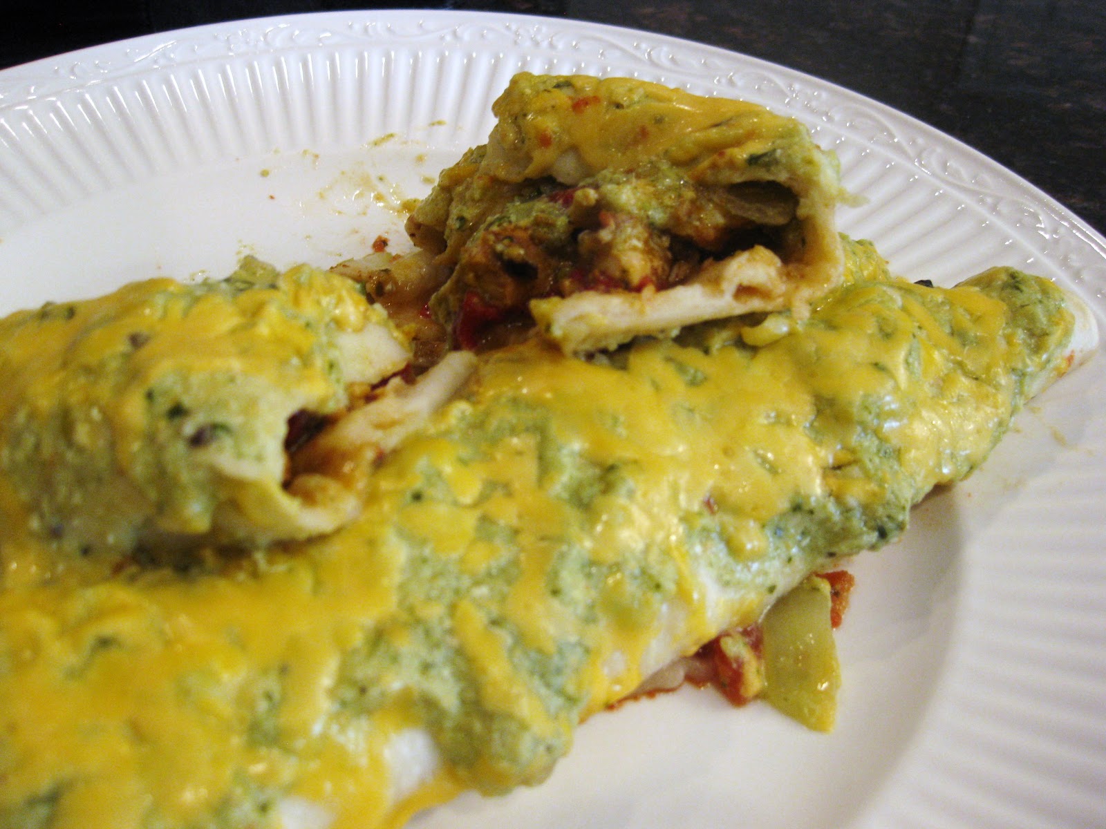 Christine's Kitchen Chronicles Roasted Tomatillo Enchiladas
