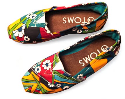 pair of TOMS shoes bought,
