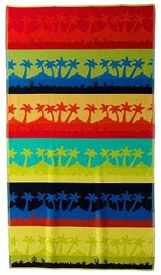 palm tree beach towel