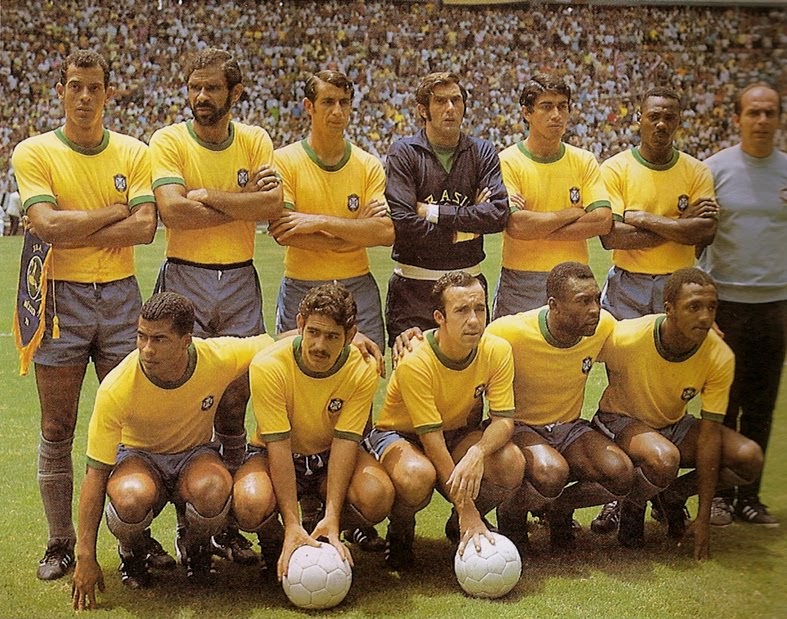 THE VINTAGE FOOTBALL CLUB BRESIL 1970.