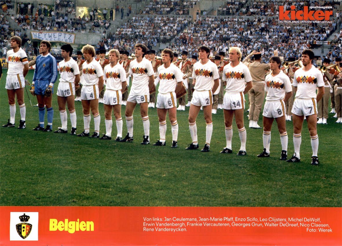 THE VINTAGE FOOTBALL CLUB BELGIQUE 1984.