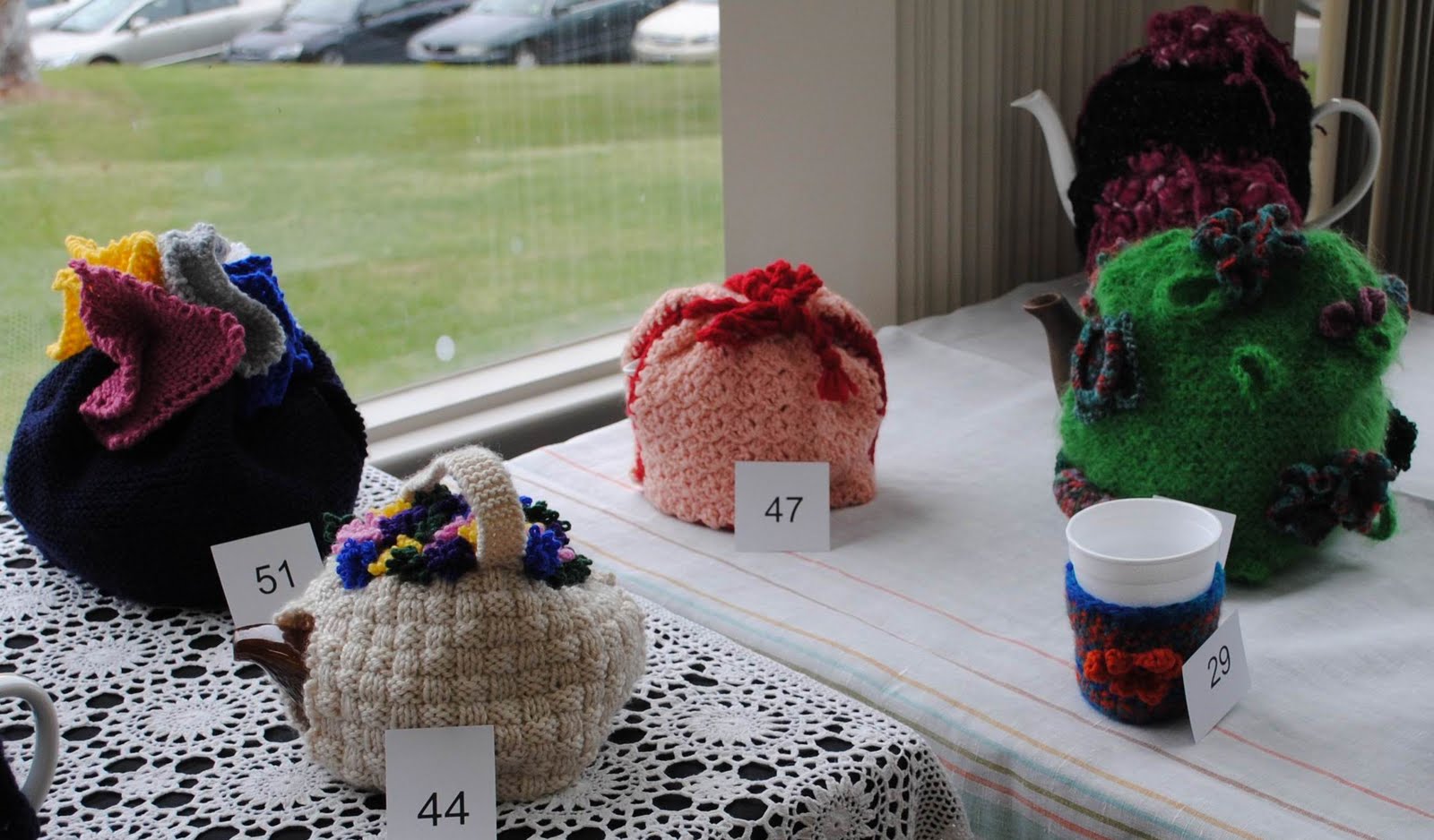 Epping Weavers Embroiderers & Spinners Tea Cosy & Tea Pot Exhibition