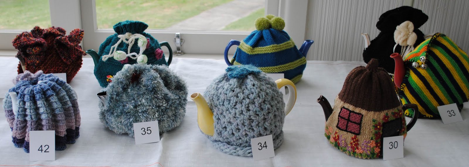 Epping Weavers Embroiderers & Spinners Tea Cosy & Tea Pot Exhibition