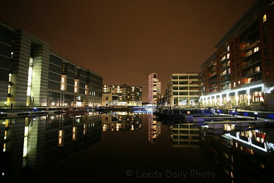 Clarence Dock Leeds Night