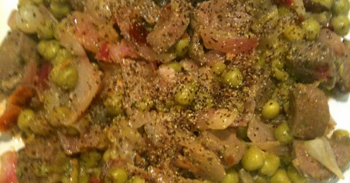 Sweet & Sour Liver With Green Peas & Pearl Onions