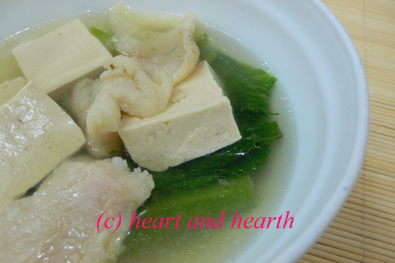 Heart and Hearth Fish Tofu Soup