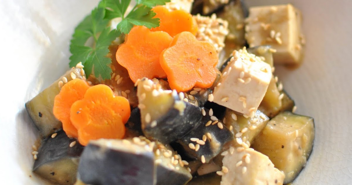 Scandi Home Eggplant and tofu salad with miso dressing