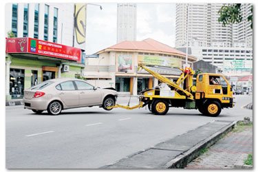 the DBKL tow truck already