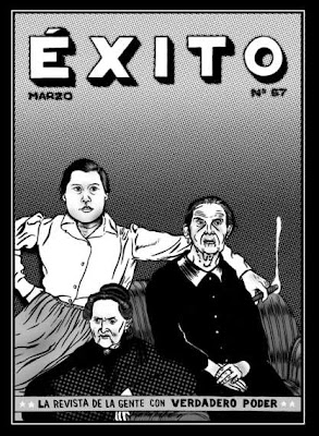 Portada revista exito, con la imagen de tres mujeres mayores