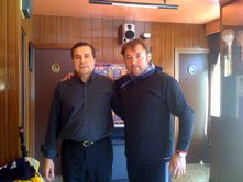 Con Miguel, del Bar Layka de León