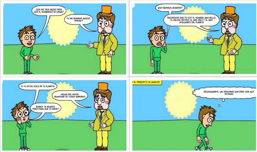 ... creado este comic se trata de una adaptacion en imagenes del capitulo