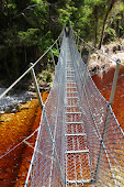 Suspension bridge over the Heaphy