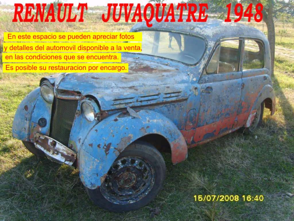 renault juvaquatre sedan 4 ptas 1948