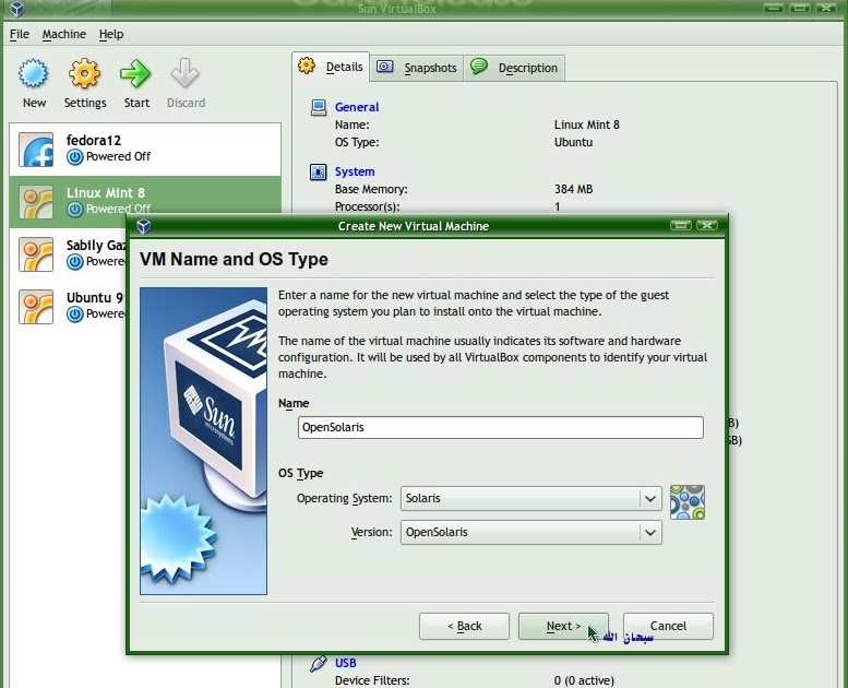 sabily blogsphere Open Solaris Run On Linux Sabily By Virtualbox