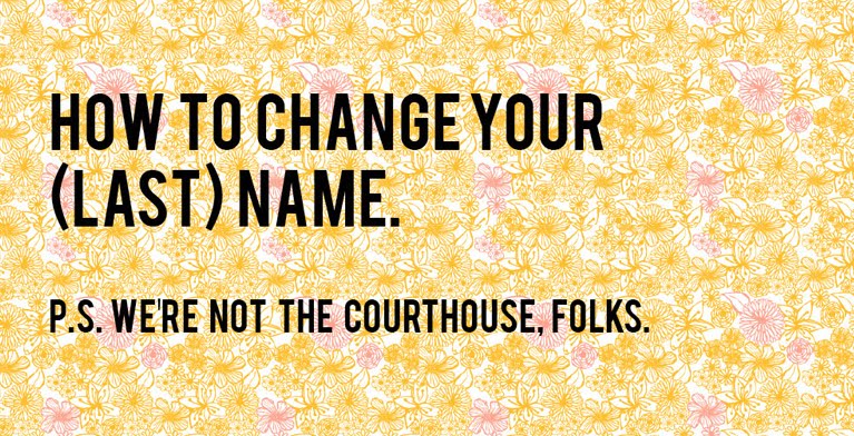How to change your (last) name