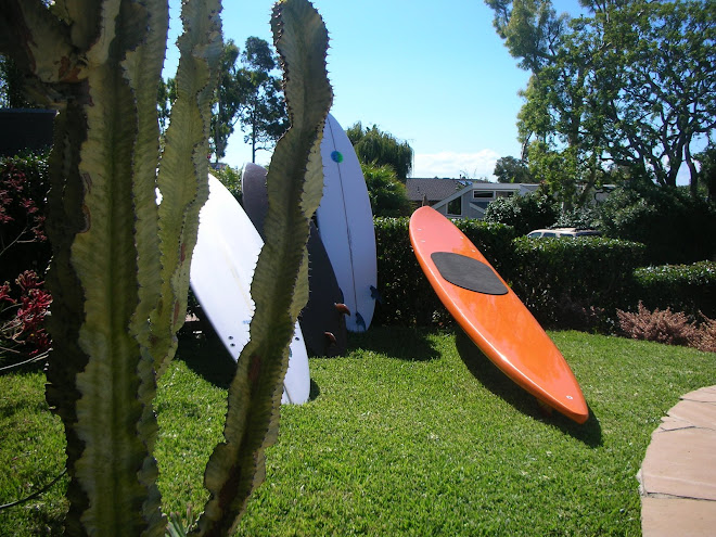 Rod Greenup shaped this 12' paddleboard EPS epoxy lifegaurd orange opaque resin tint
