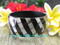 black coral pearl bangle handmade jewelry+collection