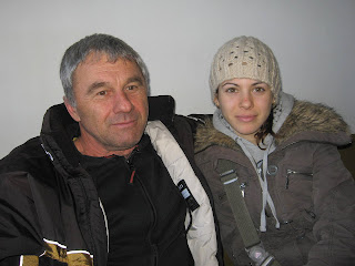 Емилия Йорданова и треньорът й в 'Аякс' (Троян) Цветан Цочев-Куршума