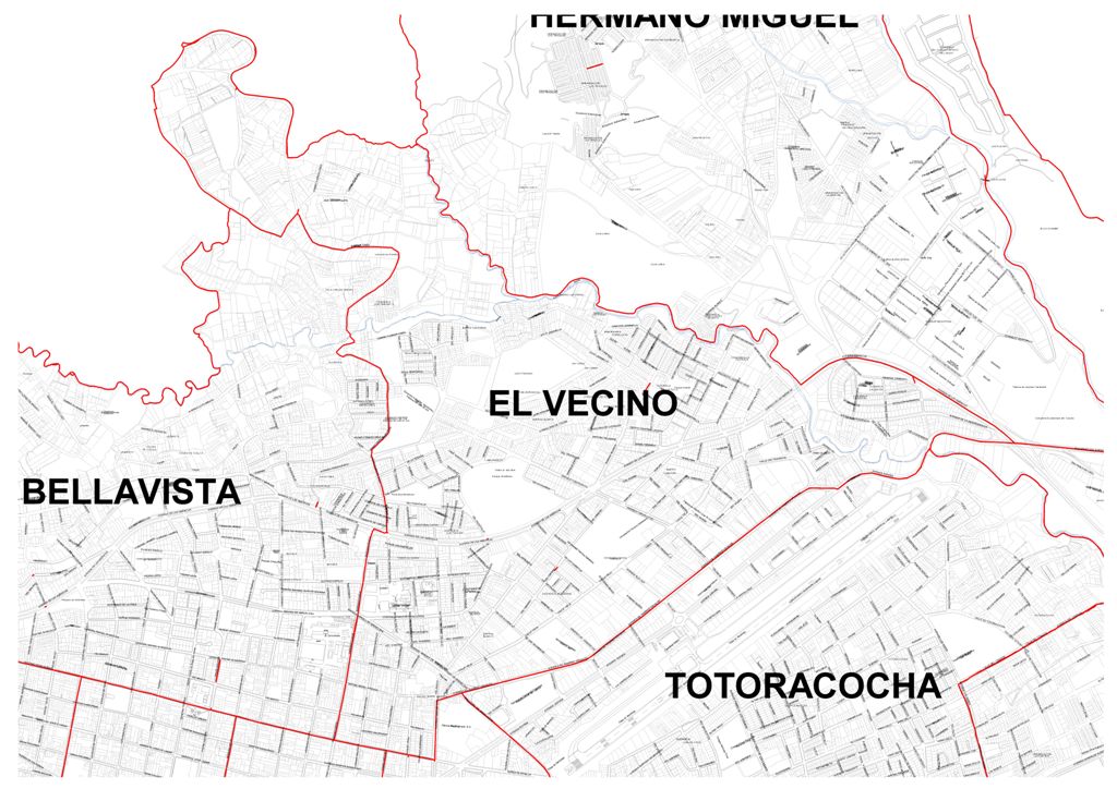 Mapa de la PARROQUIA EL VECINO mayo 2010