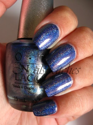 OPI DS Glamour opi designer series glamour ds blue holographic polish hard to find nailswatches polish swatch
