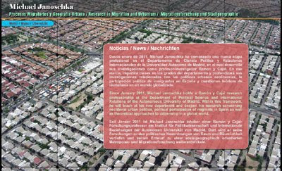 ver página web de Michael Janoschka: investigaciones científicas y proyectos sobre geografía urbana y procesos migratorios