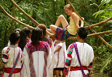 Teslin entertaining local villagers