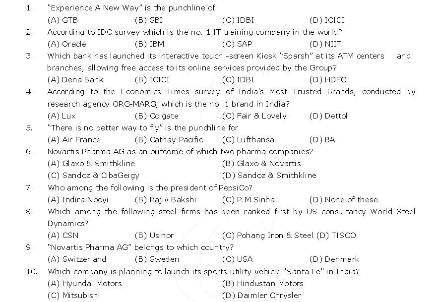 General Knowledge Test yourself