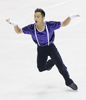 Where do you draw the line in figure skating between what is a competitive program and what is an exhibition? Florent Amodio photo courtesy daylife.com