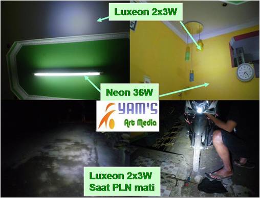 Lampu Senja Luxeon 2bh x 3w