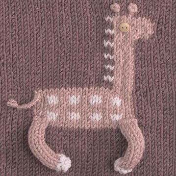 The Friendship Afghan Project: Pattern of the Day: Giraffe Square (Knit, 8 inch)