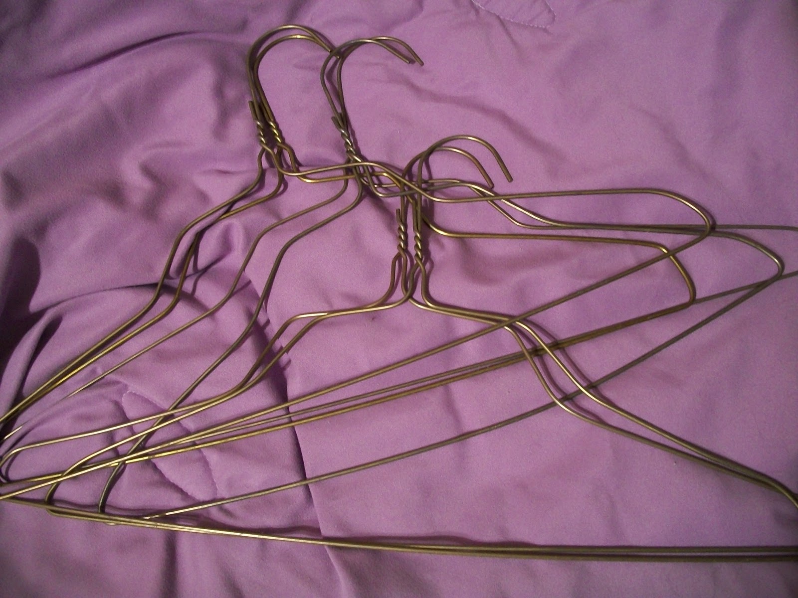 Cats, Kids and Crafts Wire Coat Hanger