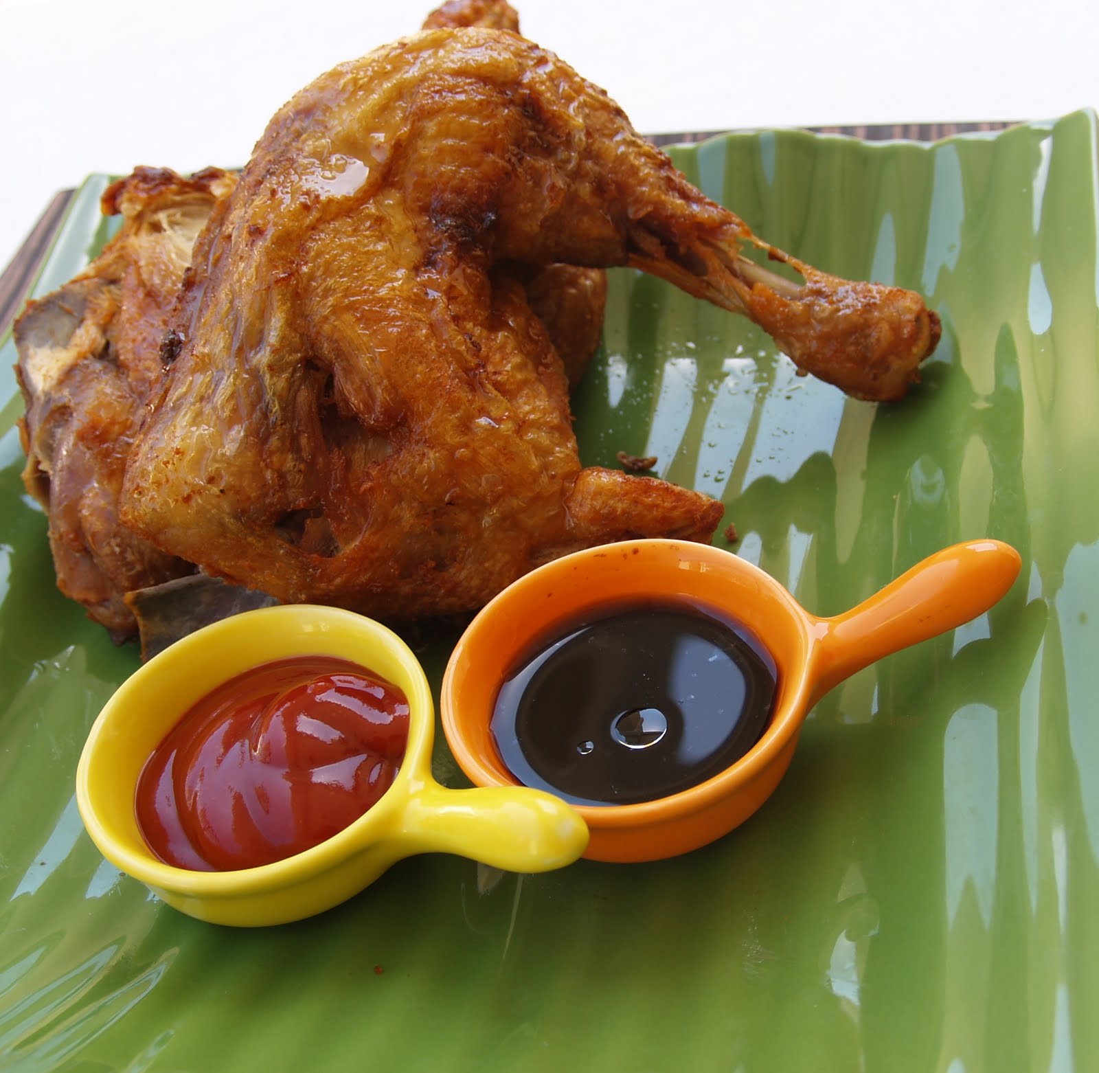 fried half chicken