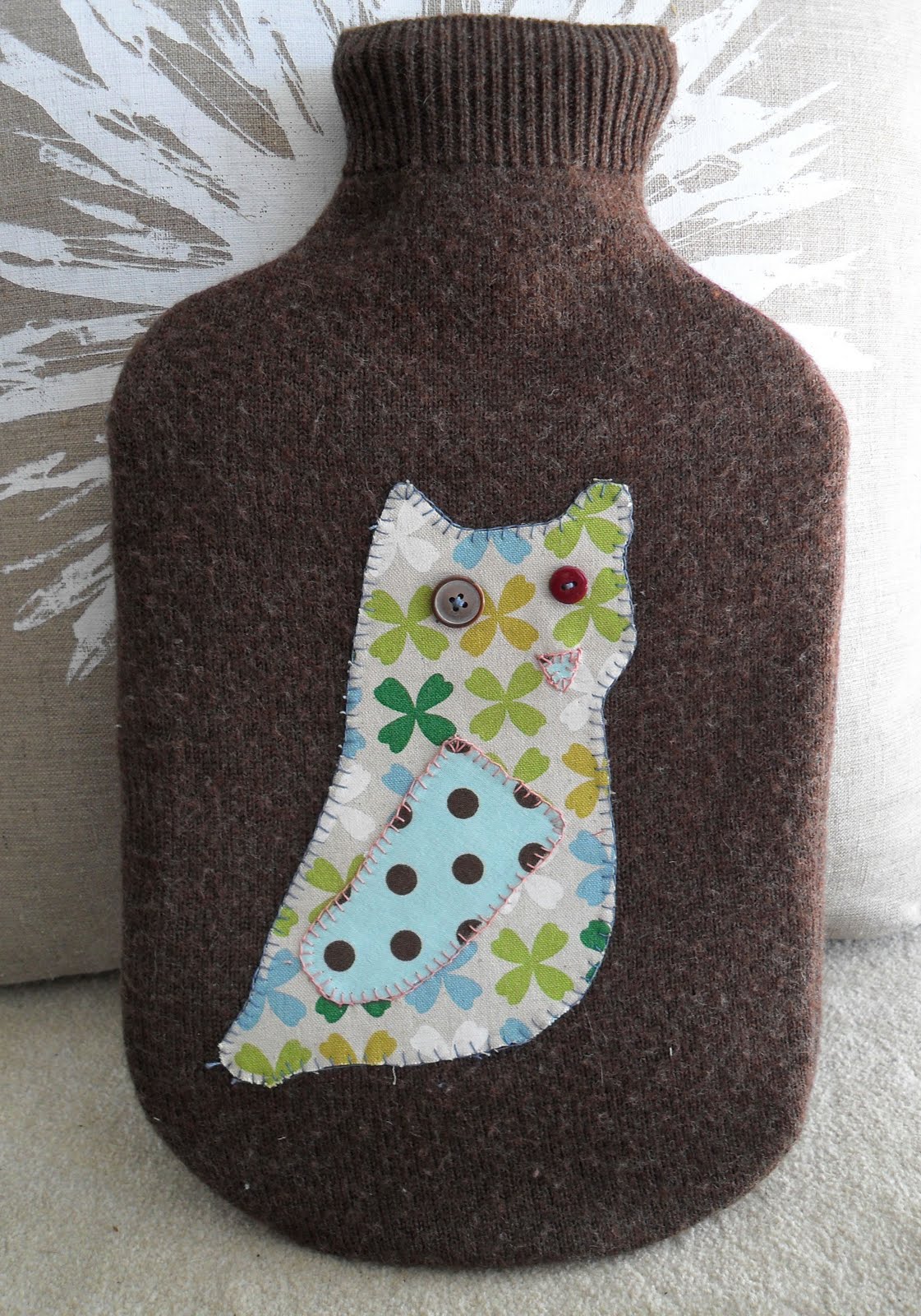 Blue Ginger Designs Hot Water Bottle Covers Dorky Owl