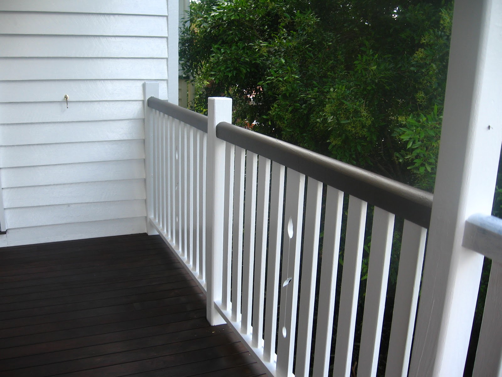 Fun and VJs Painting balustrades and a jackhammer