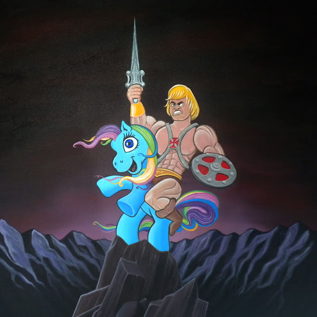 Thumb He-Man riding My Little Pony