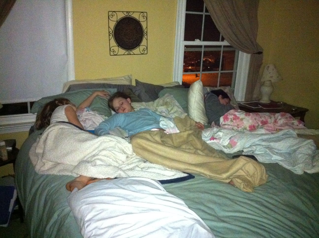 The girls are passed out after a long night of playing at the Bogren flop h...