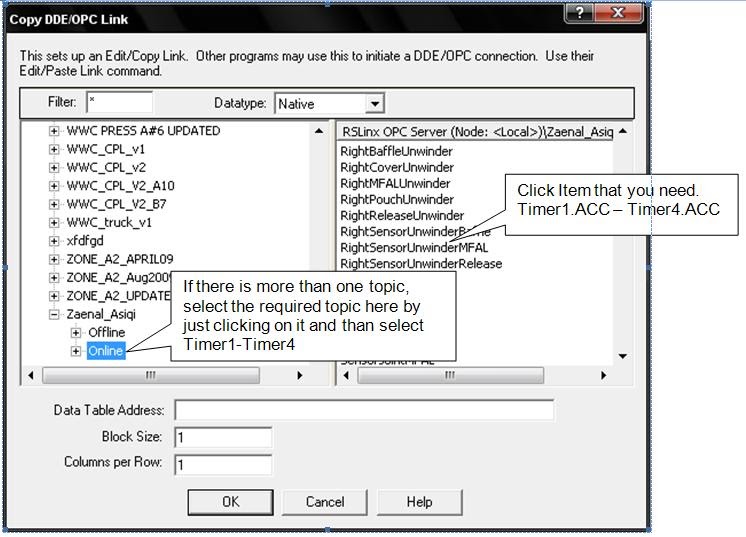 LearningPLC Establishing a DDE Link to Microsoft