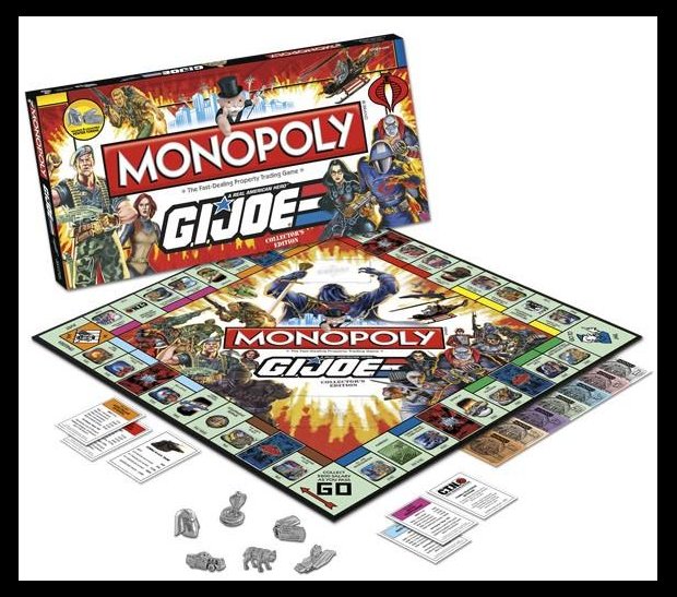Playing Pieces are: Cobra, Star Wars Monopoly Pieces. Playing Pieces are: Cobra,