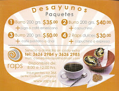 MENU DESAYUNOS RAPS