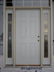 Front door with construction door