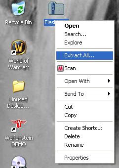 Extracting the zip file