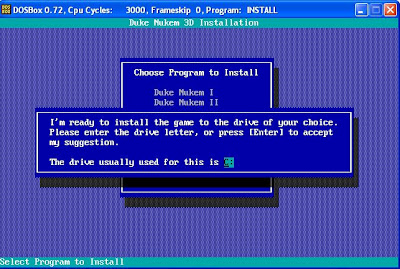 Installing on drive C