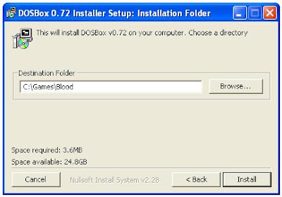 Dosbox installation program