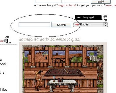 Abandonia search box