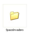 Space Invaders game folder