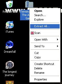 Extracting the game file