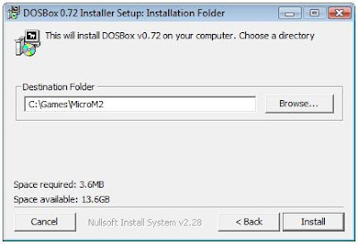 Dosbox install