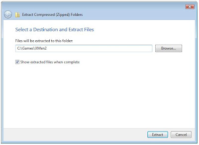 Zip program for extraction