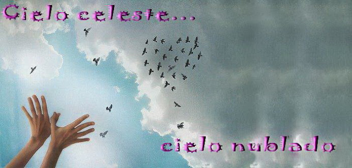 Cielo celeste... cielo nublado