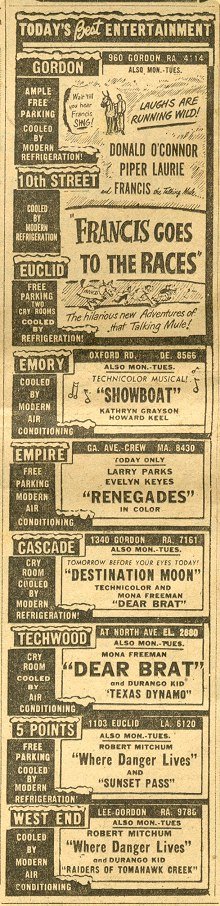 Movies of Sept. 1951